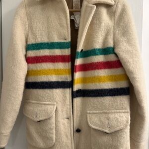 Hudson's Bay Point Blanket Coat - See Label Detail - FITS LIKE XS
